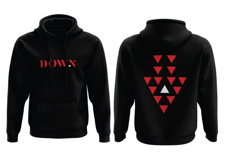 DOWN LOGO HOODIE